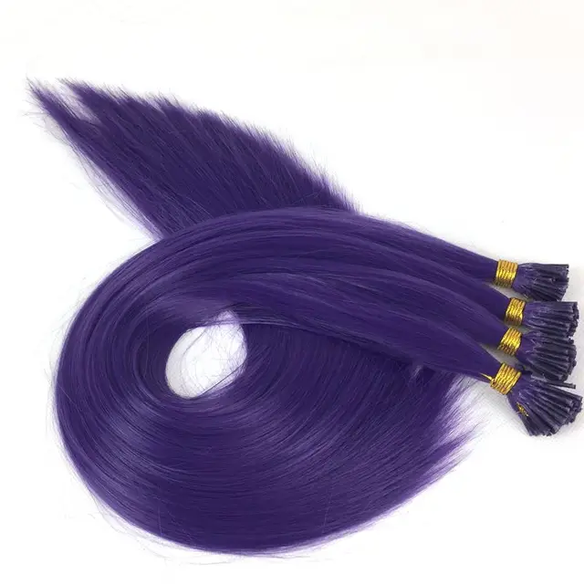 I Tip Feather Synthetic Pre Bonded Hair Extensions Luxury for Braiding 22