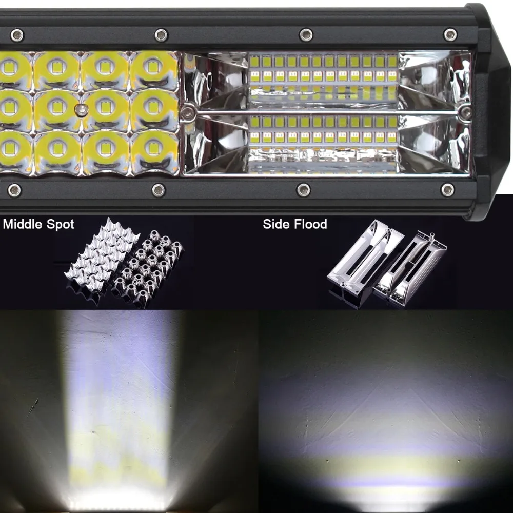 Led бар 4x4 внедорожный Pod светильник s для автомобиля внедорожный Фургон Грузовик внедорожник ATV прицеп 4WD Белый Красный Синий Вспышка стробоскоп Предупреждение ющий светильник