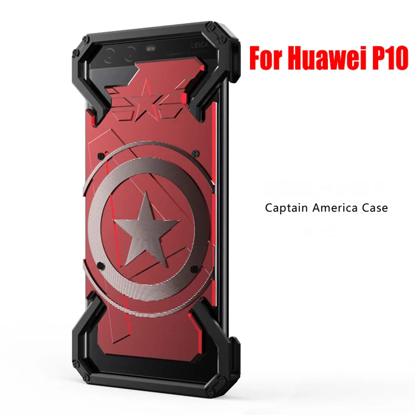 Модный Алюминиевый металлический чехол с рисунком капитана США для Huawei P30 Pro P20 P10