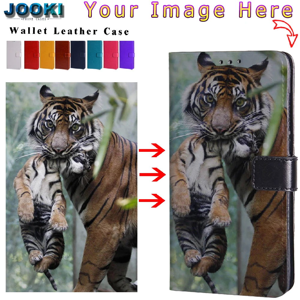 

JOOKI PU Leather Flip Case For Motorola One Action DIY Picture Wallet Phone Cover for Motorola One Power