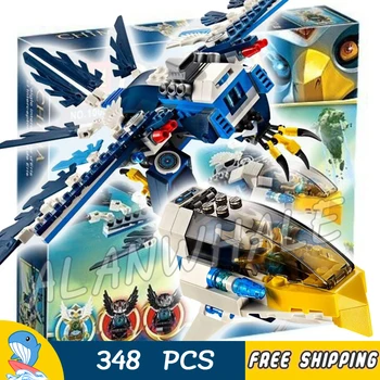 

348pcs Eris Eagle Interceptor Skyhawk Fighters Razar 10057 Figure Build Blocks Children Boys Toys Compatible with