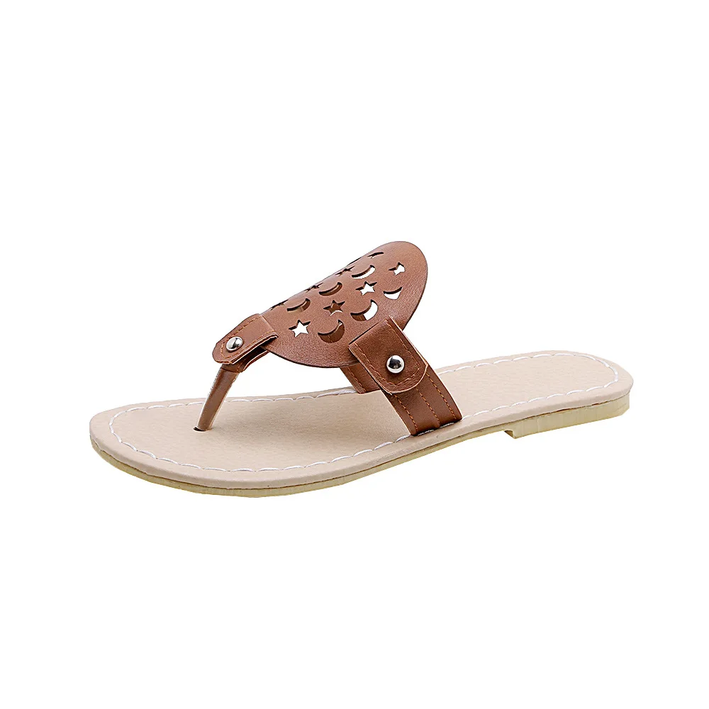 

2019 New Fashion Summer Shoes Women Casual Sandals Gladiator Flat with Women Sandals Metal Decoration Sandalias Mujer