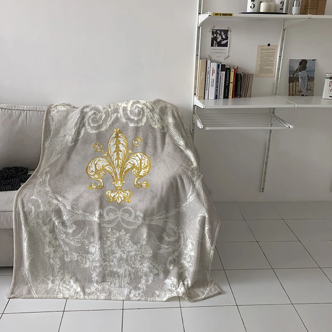 Одеяло Fleur De Lis, теплое одеяло из микрофибры, лидер продаж, фланелевое одеяло для кровати, домашний декор