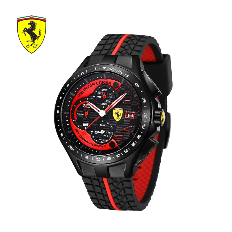 

SCUDERIA FERRARI Brands Men Watches Sports Fashion Casual Outdoor Watches Trend Waterproof Quartz Watch Erkek Saatler 0830077