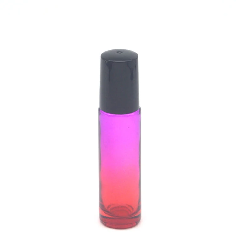 1 шт цветные 10cc стеклянные бутылочки с роликом пустые ароматизированные флаконы с эфирным маслом 10 мл рулонные бутылки - Цвет: C7