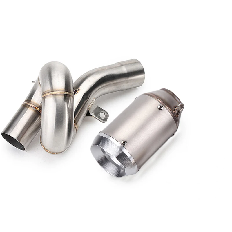 

Modified Motorcycle Exhaust System Case For ZX6R 636 2009-2015 Years Exhaust Middle Pipe +Exhaust Muffer Pipe