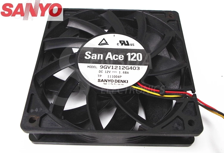 Чехол-инвертор для Sanyo 9GV1212G403 12025/120/12 см 3-проводной 12 в пост. Тока | Компьютеры и