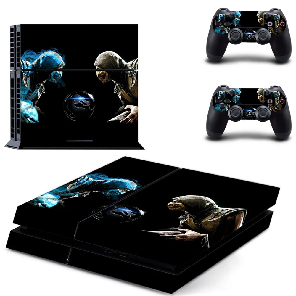 

Mortal Kombat Vinyl Decal Sticker for PS4 Skin Sticker for Playstation 4 Console with 2 Controller Skins