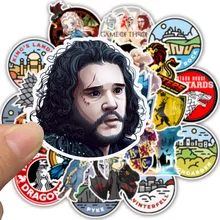 50 Pcs Game of Thrones Personality Graffiti Stickers Waterproof Luggage Suitcase Graffiti Sticker Pack Skateboard Furniture Toys