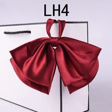 Горячая 17 формальная Коммерческая бабочка-бабочка галстук модный галстук-бабочка однотонный бордовый Свадебный галстук-бабочка для женщин формальный бизнес