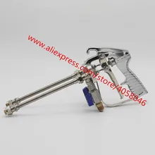 Распылитель с двойной головкой, нано хромированный распылитель с двойной головкой, лидер продаж, распылитель с двойной насадкой