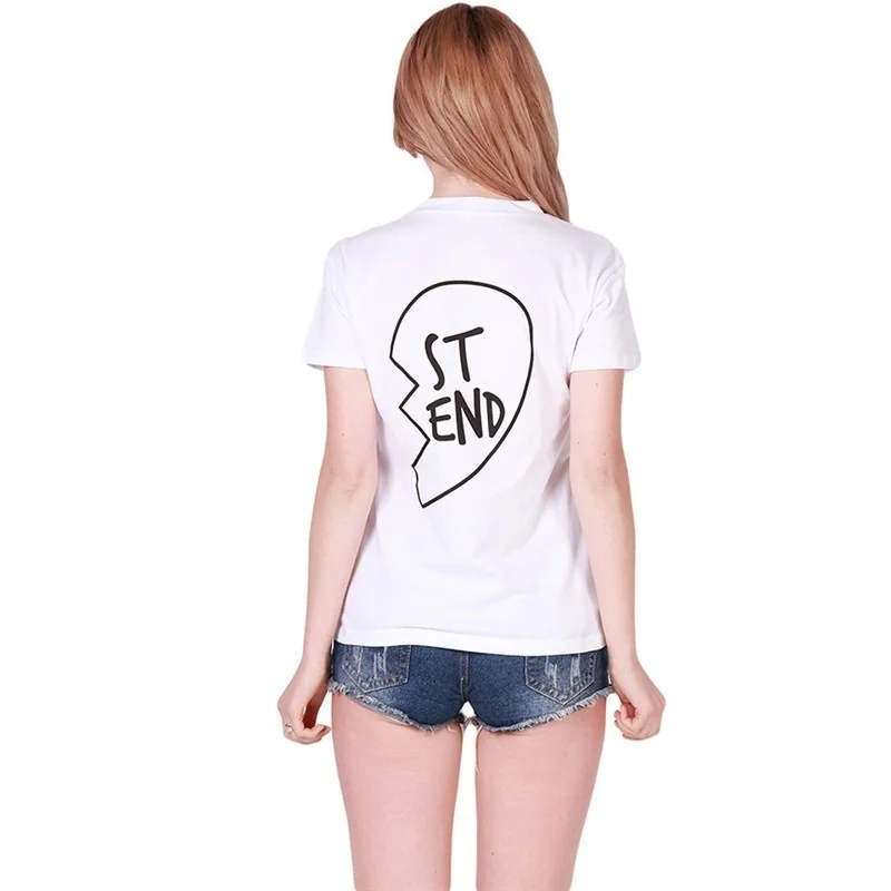 ladies New Women Tops Letter Best Friends T shirts Short Sleeve Loose Tee Shirt Plus Size Cotton T-shirt ladies New Women Tops Letter Best Friends T shirts Short Sleeve Loose Tee Shirt Plus Size Cotton T-shirt