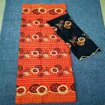 

HL!(5+2 Yards/Set) High Quality Swiss Lace Fabric Newest Dubai Embroidery And Beaded African Lace Fabric! F32203