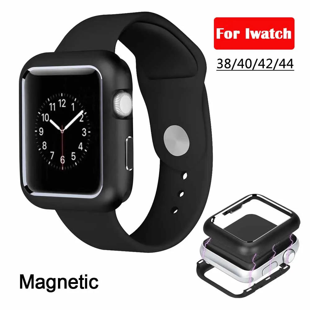 

Magnetic Cover For Apple iwatch band 42mm 44mm 40mm 38mm Case I watch Iwatch1 Iwatch2 Iwatch3 Iwatch4 Bumper Protection Coque