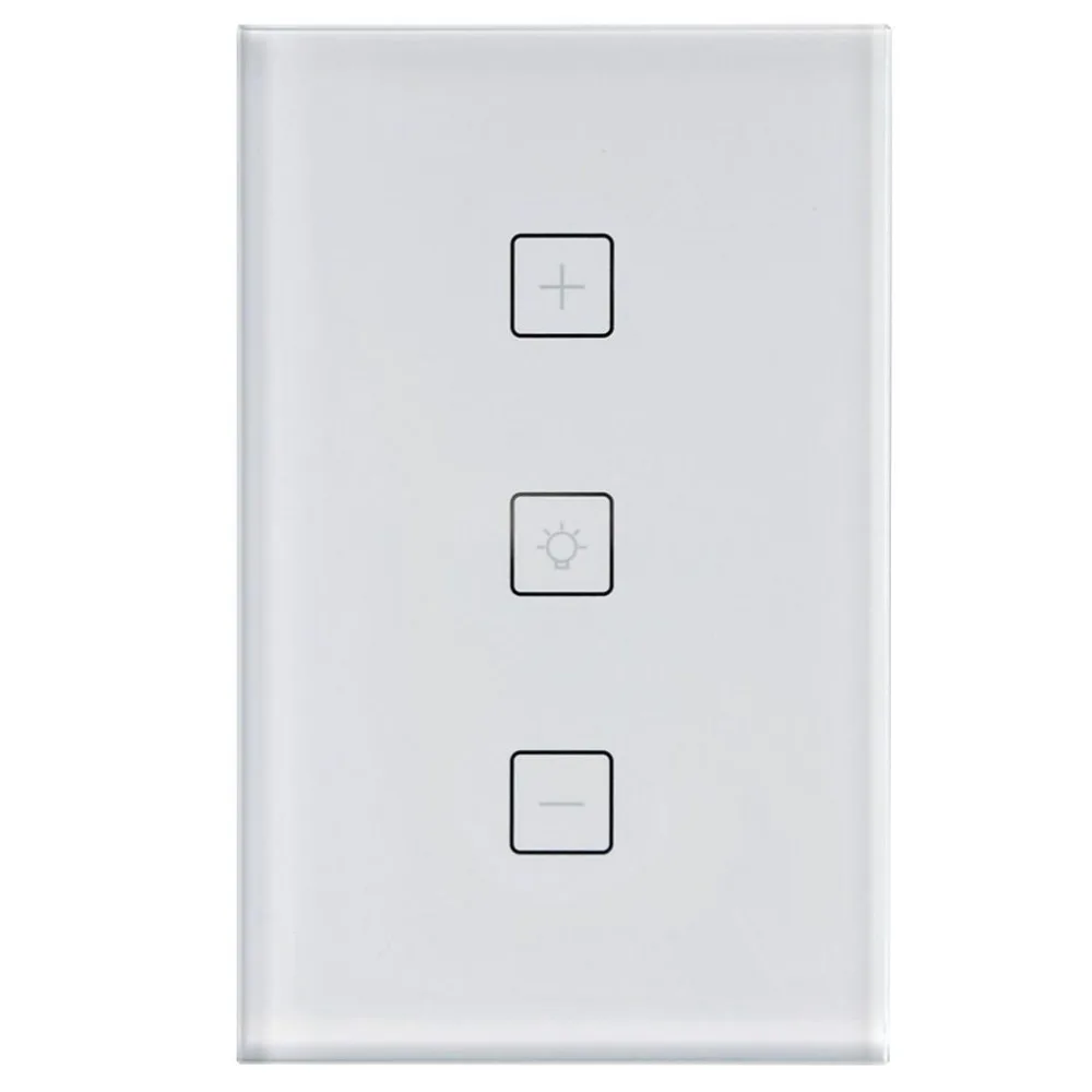 

Touch Switch Smart Voice Light Switch Embedded Alexa Dimming EU / US / UK Standard Home White For Home Office App Control