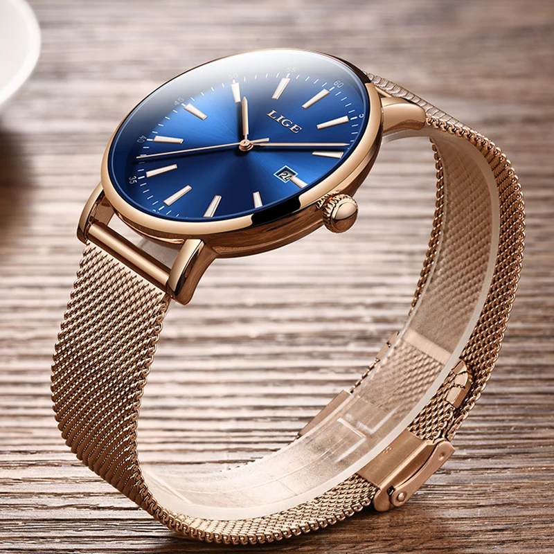 Goede LUIK Polshorloge Vrouwen Mode Roestvrij Staal Quartz Horloge Vrouwen Jurk Horloges Armband Waterdichte Klok Relogio Feminino 2019