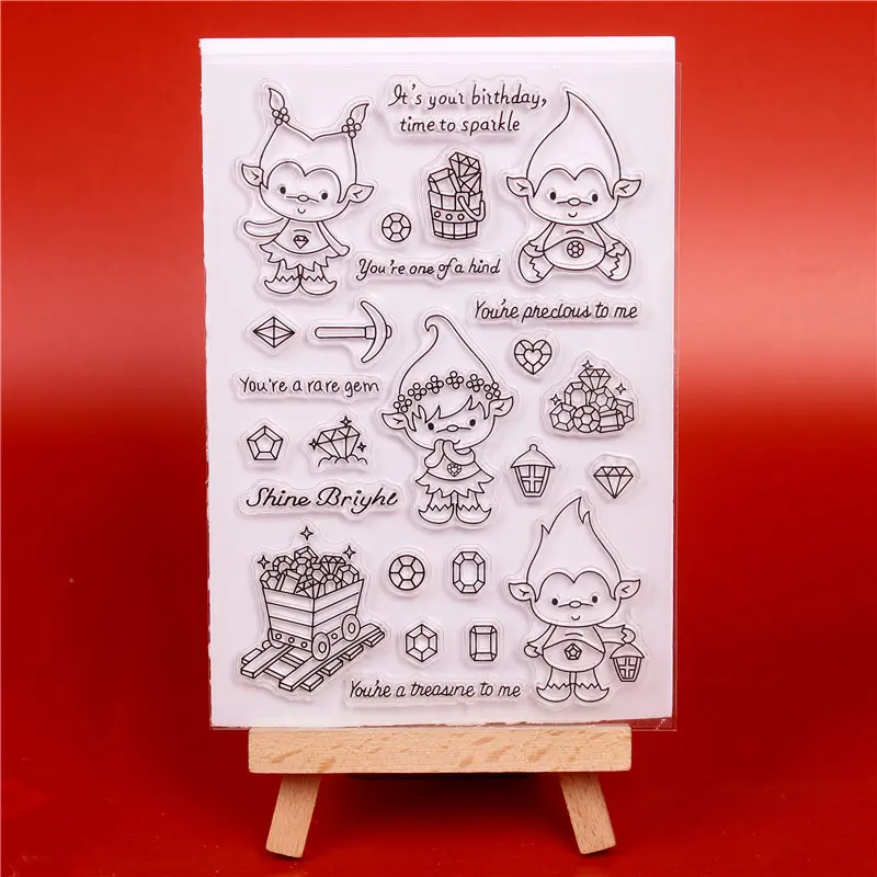 

2019 new arrival Diamond/Labor Transparent Clear Stamps for DIY Scrapbooking Card Making diy photo album Decorative Supplies