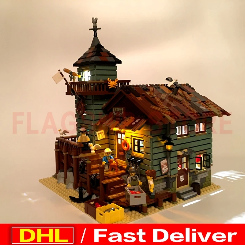DIY светодиодный светильник LP 16050 MOC наборы старый отделочный набор магазина