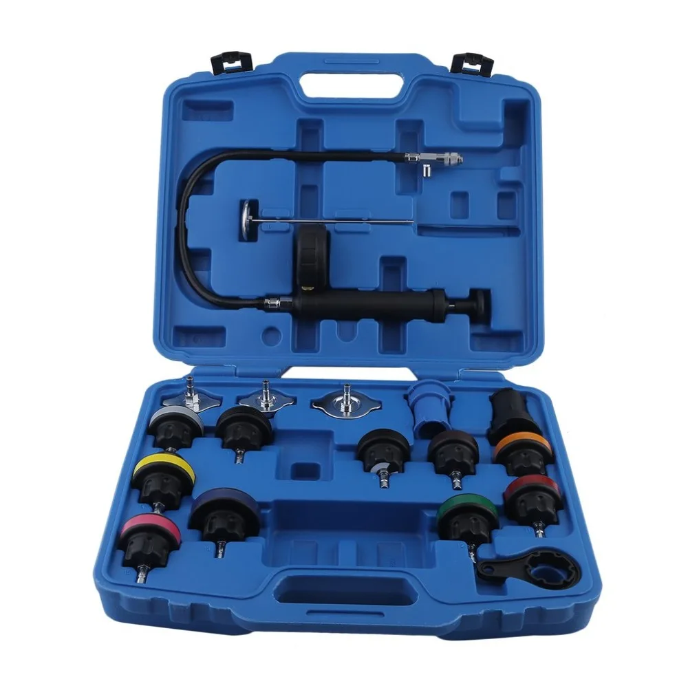 

Car Cooling System Test Set Universal Radiator Pressure Tester Kit Automotive Water Tank Leak Detector Car Diagnostic Tool