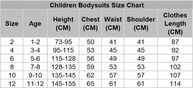 kids size 