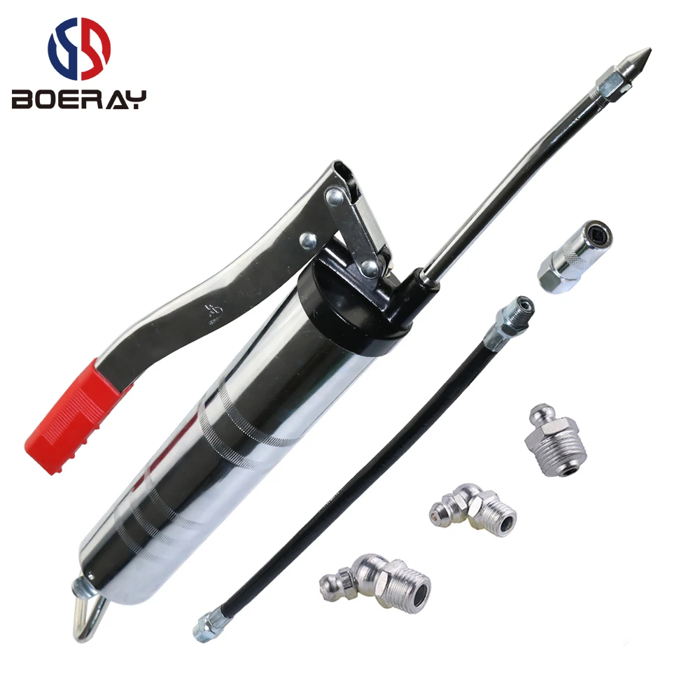 1pcs Pneumatic Manually Pressure Lever Type Grease Gun Auto Oil