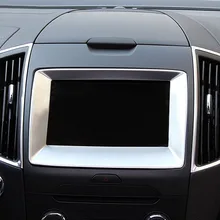 Para Ford Edge 2015 2016 2017 estilo Do Carro ABS Chrome Guarnição Tampa moldura do painel de navegação Do Carro