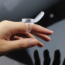 10 шт. кольцо с кристаллом палец чернильница для тату с крышкой для татуировки пигментный держатель рециркуляции использовать чернила чашки пигменты татуировки