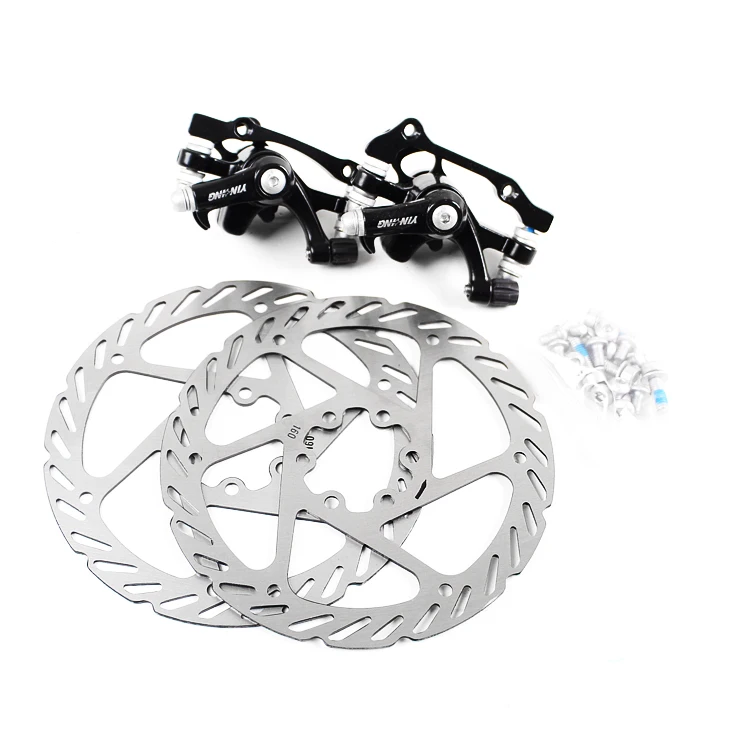 Stainless Steel Bicycle Disc Brake Set Kit Bike Rotor with Clipers Rear