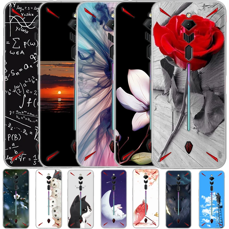 

Coque For ZTE Nubia Red Magic 3 Case Magic3 Soft Silicone TPU Phone Case For Nubia Red Magic 3 Cover 6.65 inch Painting Fundas