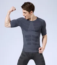 Männer Slimmerbelt Gürtel Männer Bodysuit Body Shaper Faja Reductora Hombre Sous Vetement Homme Weste Sportwear Former T-shirt