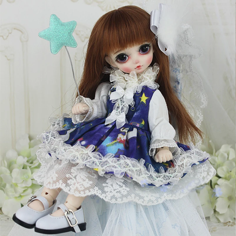 

Starry Sky Unicorn Dress 1/3 1/4 1/6 Doll Clothes Dress Clothing Princess SD MSD BJD Doll Accessories Toys For Girls Kids Gifts