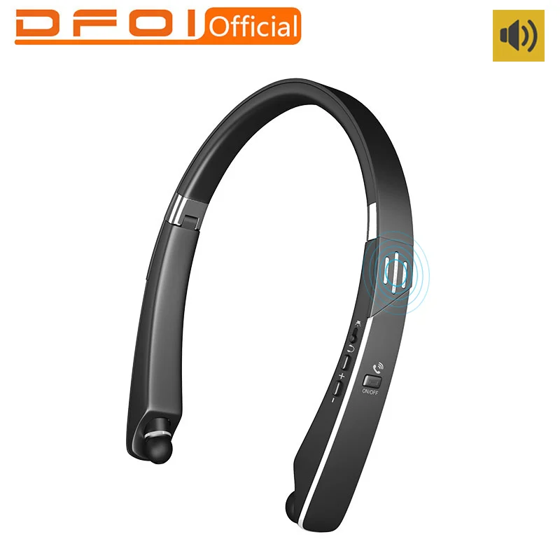 

DFOI Sport Bluetooth Headphones 4.1 Neckband wireless earphones stereo headset Running Sport Earphone Folding headphone with Mic
