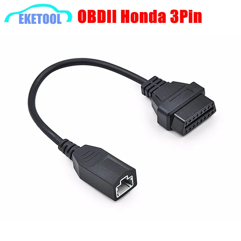 

For Honda 3Pin Car Diagnostic OBD OBD2 Connector For Honda Car Lead Cable Auto OBD1 3Pin to OBD2 16Pin Adapter Free Shipping