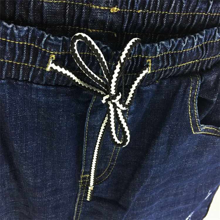 ME& SKI модные женские джинсы, обычные повседневные штаны, брюки длиной до щиколотки, рваные джинсы на шнуровке, джинсы для женщин в стиле бойфренд, синие