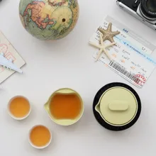 Чайные наборы портативные для китайского кунг-фу чайные стаканы PERTOUCH Macaron Edition зеленый цвет Чай Здоровье путешествия чайные наборы