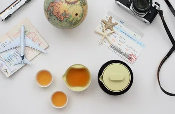 

Tea sets Portable Chinese Kungfu Tea Drinkware PERTOUCH Macaron Edition Green Color Tea Health Travelling tea sets