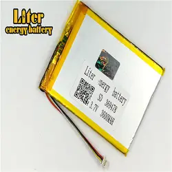 Разъем 1,0-4 P 369478 перезаряжаемый высококачественный литий-ионный полимерный аккумулятор LiPo 3,7 v 3600mAh