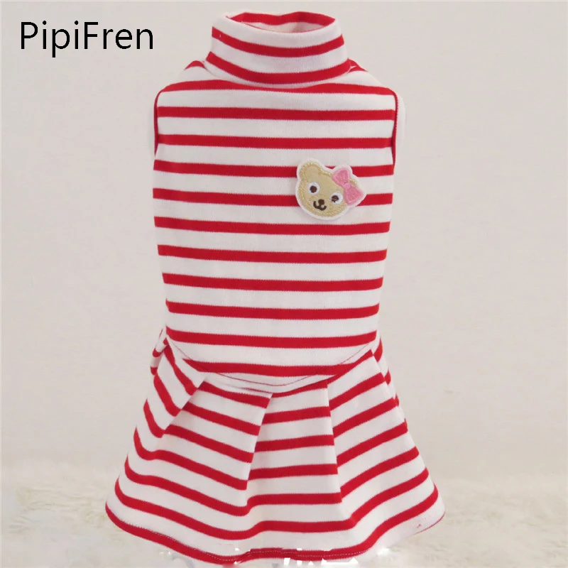 Pipifrien/Полосатые платья для собак кружевная Свадебная юбка принцессы домашних