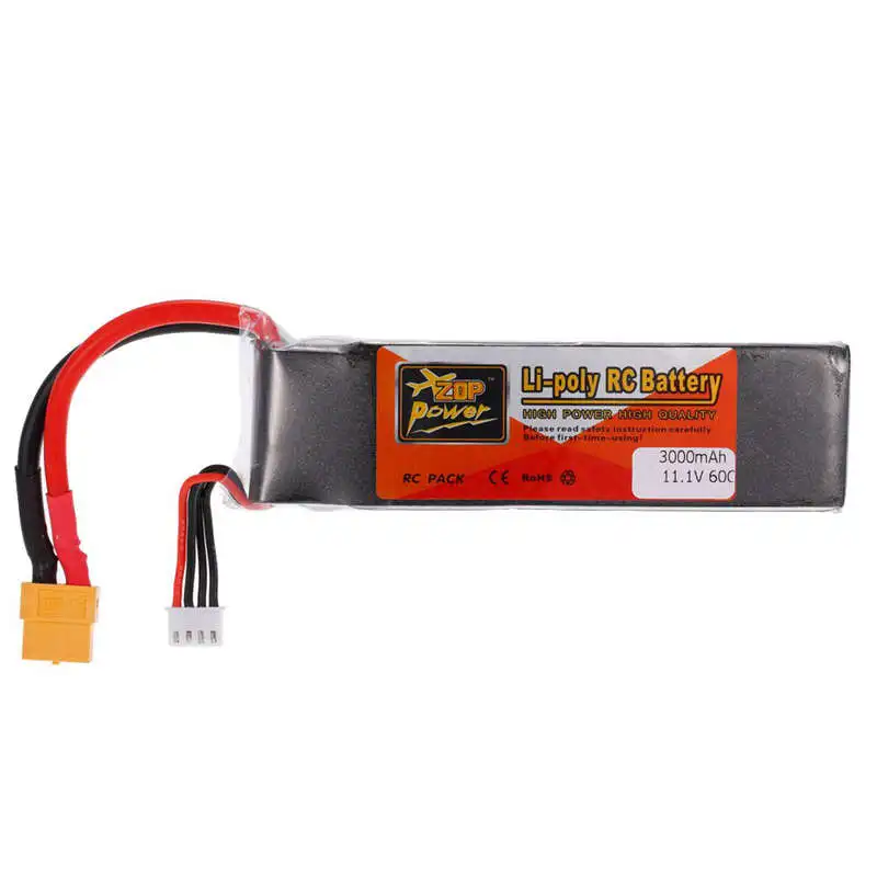 ZOP мощность 3S 11,1 V 3000mah 60C высокая скорость XT60 разъем Lipo батарея для F330 350 450 FPV Квадрокоптер RC автомобиль Лодка