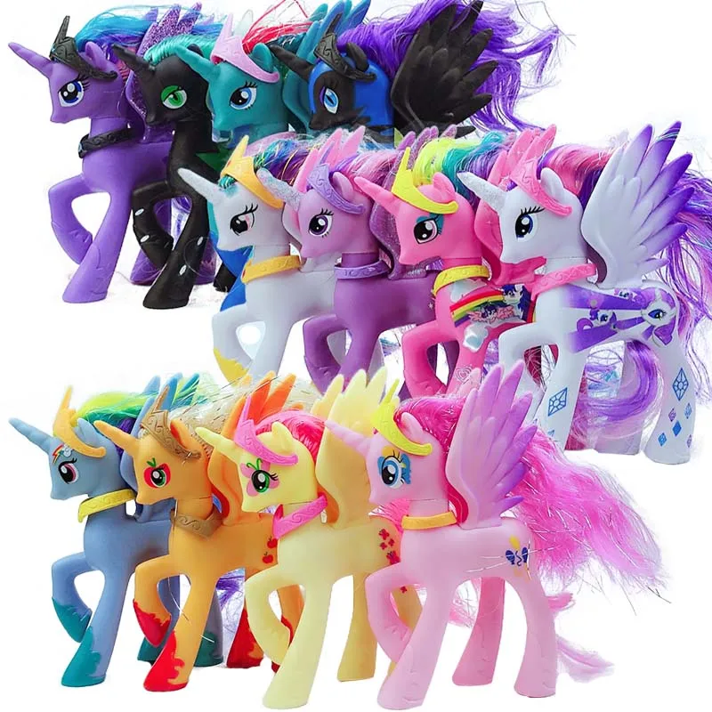 14CM High Unicorn Pets Horse Princess Celestia Luna 