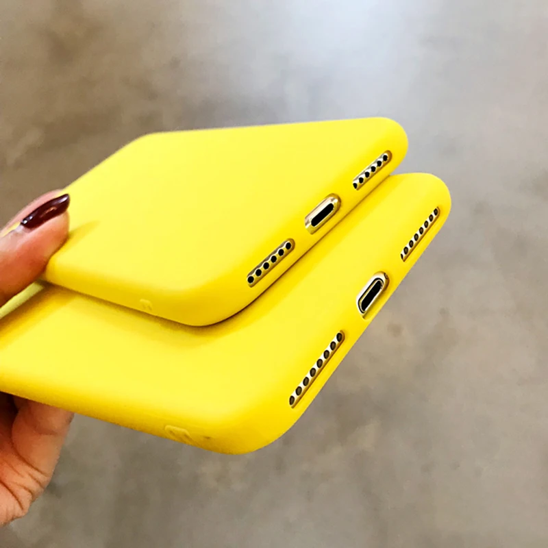 LOVECOM Case For iPhone 6 6S 7 8 Plus X XS XR XS Max Lemon Yellow Candy Colors TPU Soft Protector Phone Back Cover Case Shell LOVECOM Case For iPhone 6 6S 7 8 Plus X XS XR XS Max Lemon Yellow Candy Colors TPU Soft Protector Phone Back Cover Case Shell