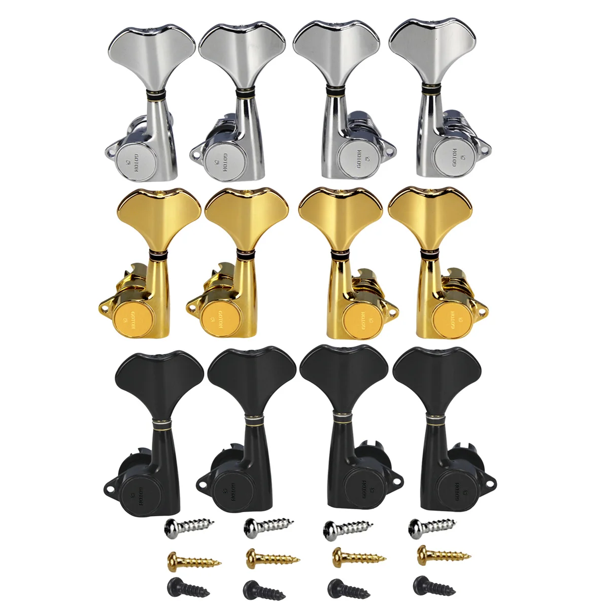

Original GOTOH GB707 Bass Machine Heads Tuning Pegs Set 2L2R for 4-String Bass ,Made in Japan