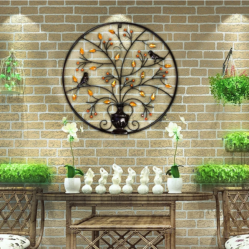 Decoración moderna de pared con círculos de Metal para sala de estar,  adornos circulares de cristal, decoración de pared interior, venta al por  mayor - AliExpress