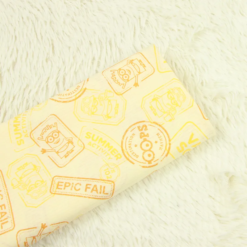

half meter 100% cotton cartoon fabric soft close to skin handmade DIY garment dress children cloth 100% cotton T603