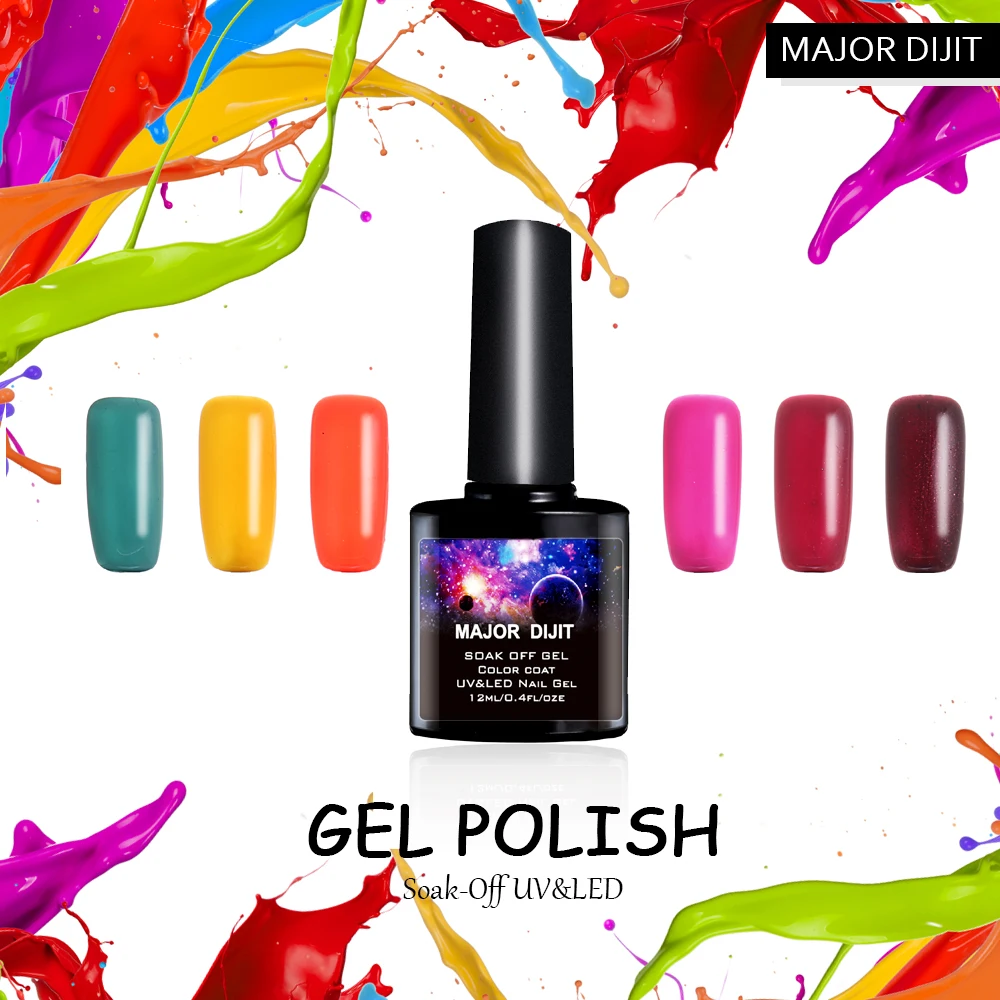 New Major Dijit 12ML Gel Nail Polish UV Gel Polish Long Lasting Soak Off UV Nail Gel Polish Hot Gelpolish