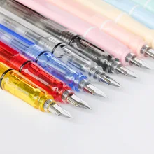 1 шт. простая прозрачная ручка с макарунами клип креативная Подарочная коробка для взрослых ручка пластиковая ручка для студентов