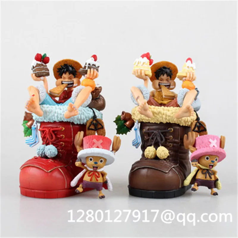ONE PIECE MH Desktop Series Luffy &amp Chopper Boote ПВХ экшн-фигурка Коллекционная модель игрушки
