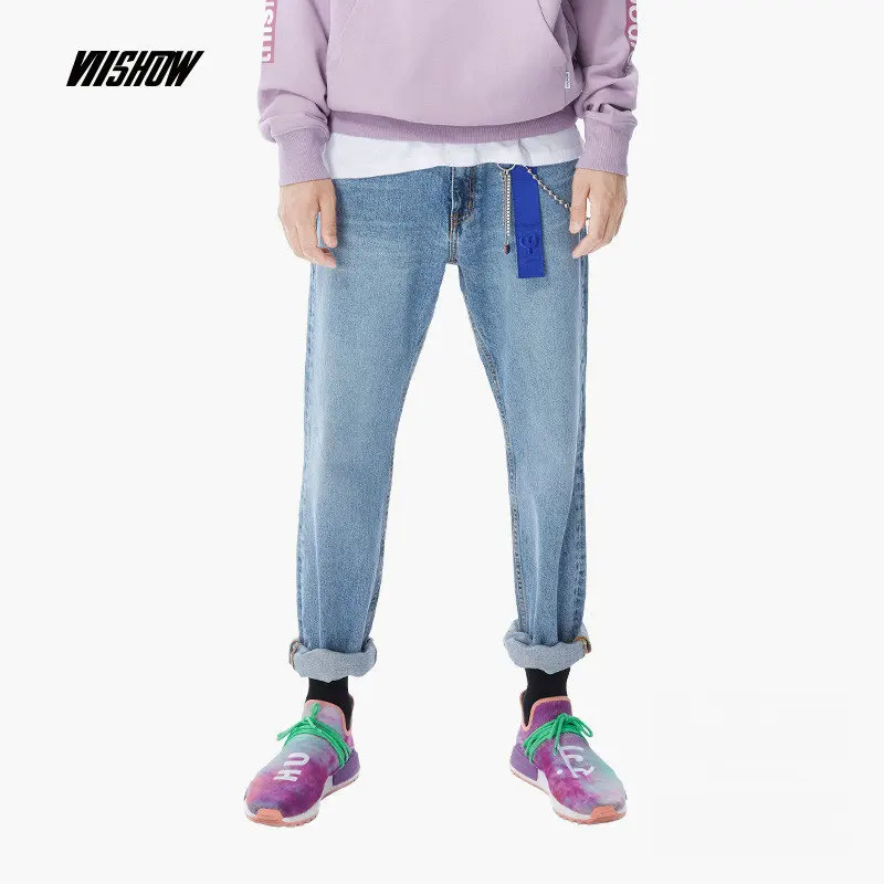 

VIISHOW Streetwear Pantalon Hombre Denim Men Pants Brand Men's jeans 2018 New Fashion Hip Hop Men Jeans Homme NC2419183 S-XXXL