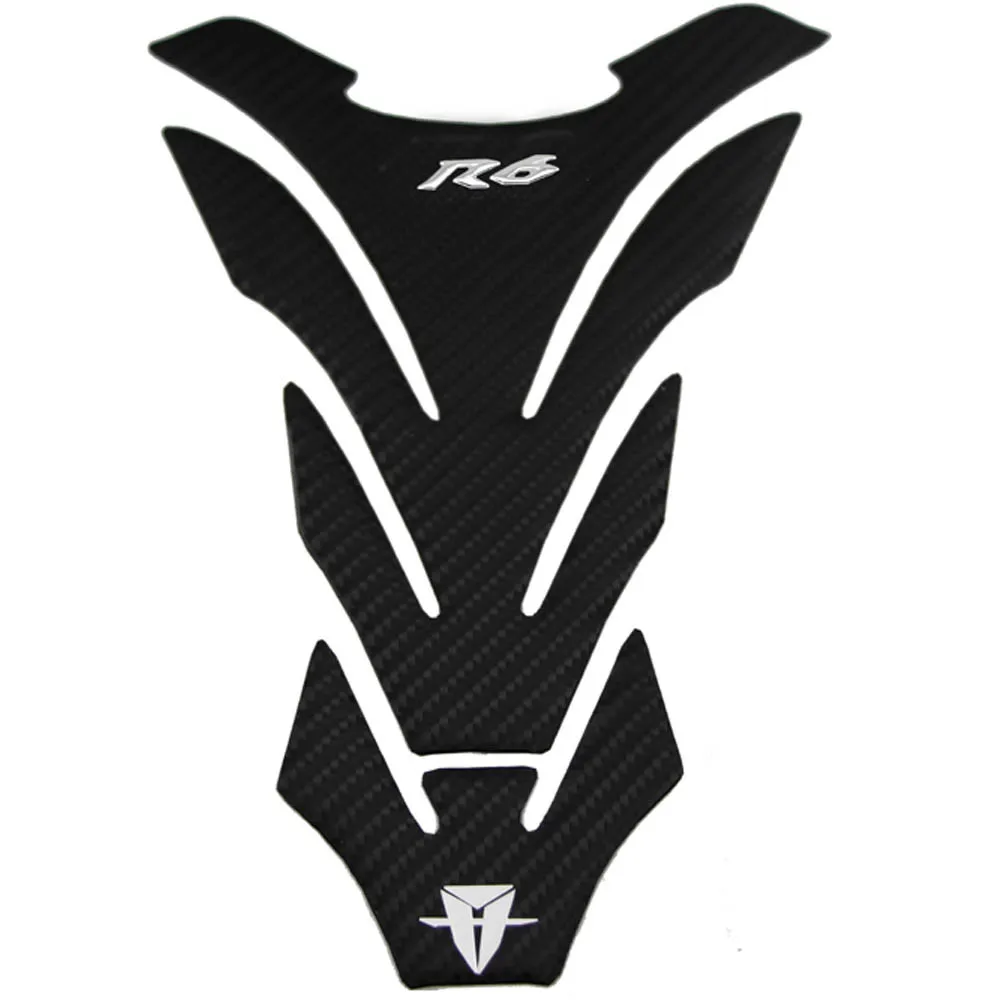 

KODASKIN Carbon Tank Pad Sticker Tankgrip Decal R6 emblem GRIPPER STOMP GRIPS EASY fit for YAMAHA YZF600 R6