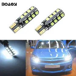 Boaosi 2x T10 W5W светодио дный 2835SMD Автомобильные стояночные огни боковые без ошибки Opel Astra h j g Corsa Zafira Insignia Vectra b c d